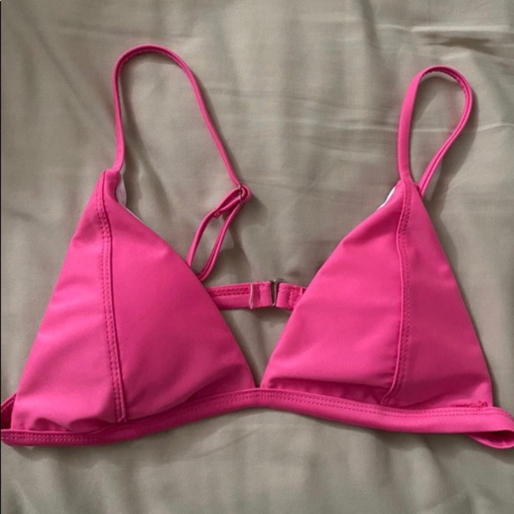 pink swimsuit top